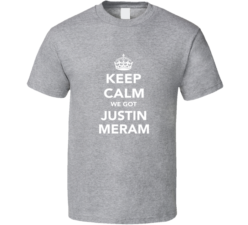 Justin Meram Keep Calm Columbus Soccer Fan Parody Funny T Shirt