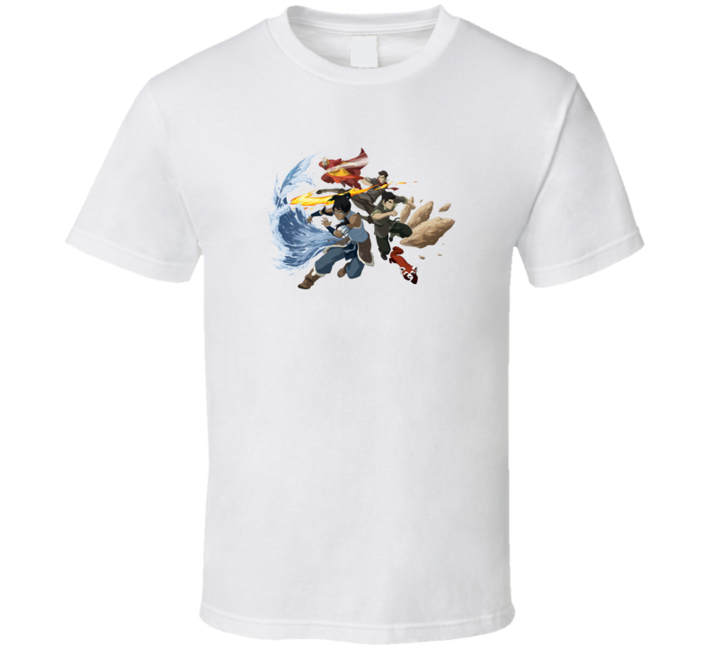 Avatar Legend of Korra Cast Cartoon Fun T Shirt