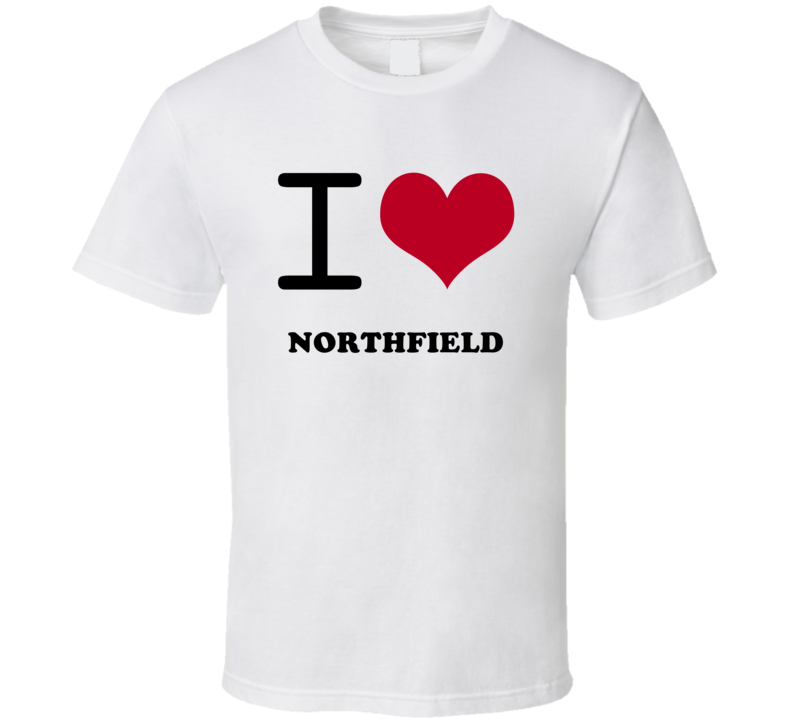 Northfield Washington Maine New England I Heart Love T Shirt