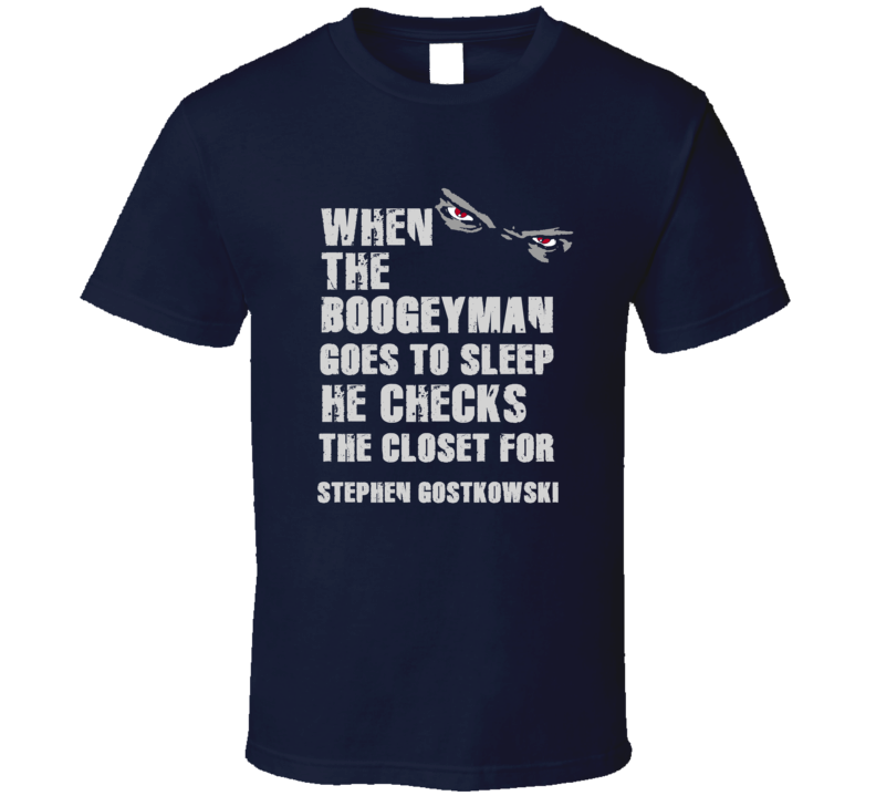 Stephen Gostkowski Boogeyman Football Sports New England T Shirt