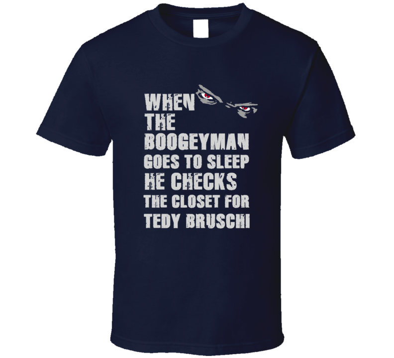 Tedy Bruschi Boogeyman Football Sports New England T Shirt