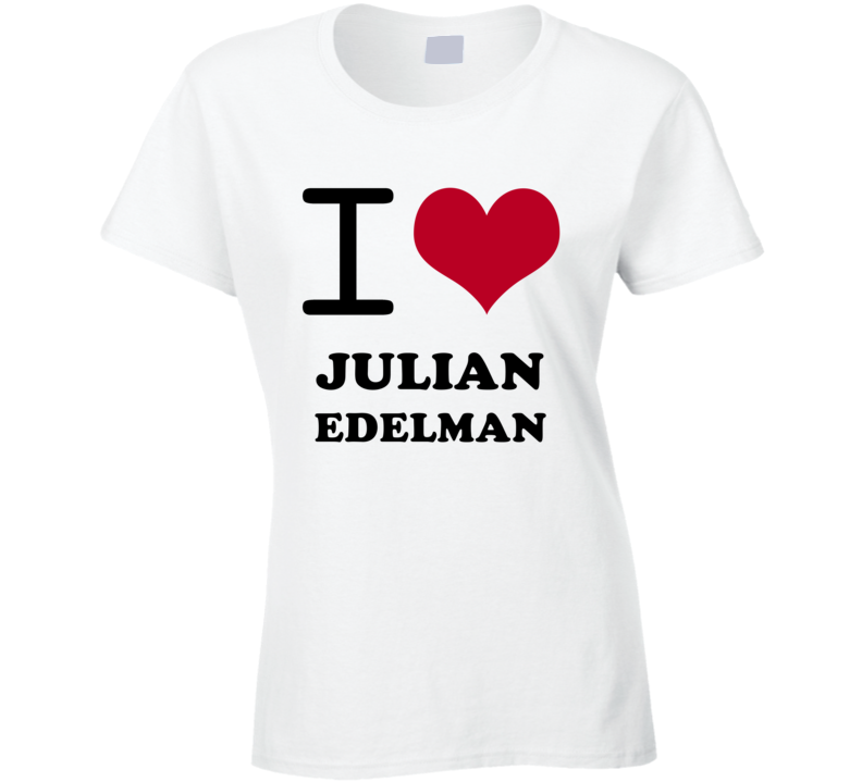 Julian Edelman I Heart Love Football Sports New England T Shirt