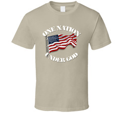 One Nation - Flag - Under God T Shirt 19086849