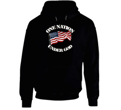One Nation - Flag - Under God Hoodie 19086852