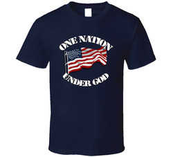 One Nation - Flag - Under God T Shirt 19086853