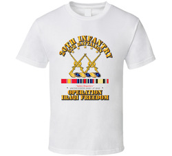 5th Bn - 20th Infantry - OIF w Svc Ribbons T Shirt 22037566