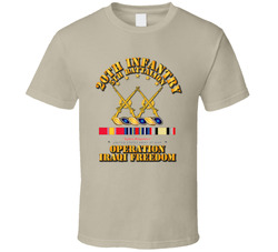 5th Bn - 20th Infantry - OIF w Svc Ribbons T Shirt 22037581