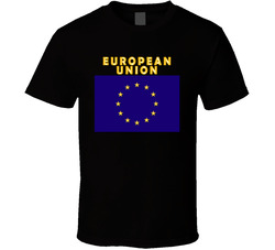 Flag - European Union w Txt T Shirt 22836054