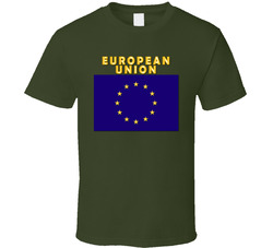 Flag - European Union w Txt T Shirt 22836056