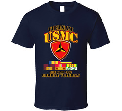 USMC - 3rd MARDIV - VN - Khe Sanh 1967 w SVC Medals T Shirt 23152979