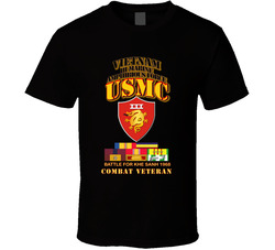 USMC - III MAF - Khe Sanh 1968 w VN SVC Medals - V1 T Shirt 23156290