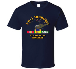 UH-1 - 9th Infantry - Front Oblique Vietnam w VN SVC Medals T Shirt 24794584
