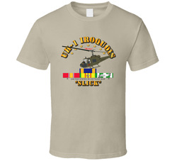 UH-1 - Front Oblique Vietnam - Slick w VN SVC Medals T Shirt 24794630
