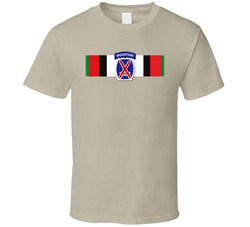 Afghanistan Service Ribbon - 10th Mtn Division T Shirt 24808705