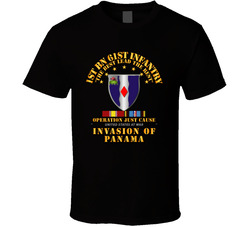 Just Cause - 1st Bn 61st Infantry w Svc Ribbons T Shirt 25298414