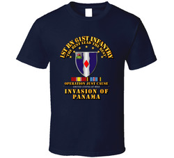 Just Cause - 1st Bn 61st Infantry w Svc Ribbons T Shirt 25298417