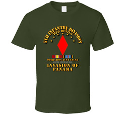 Just Cause - 5th ID w Svc Ribbons T Shirt 25298424