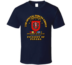 Just Cause - 7th SFG w Svc Ribbons T Shirt 25298431