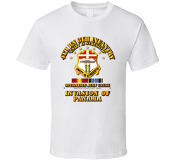 Just Cause - 4th Bn 6th Infantry w Svc Ribbons T Shirt 25298463