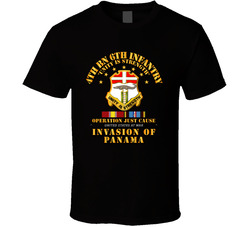 Just Cause - 4th Bn 6th Infantry w Svc Ribbons T Shirt 25298465