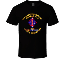 1st Marine Regt - Korea - Chosin w SVC Ribbons T Shirt 25326804
