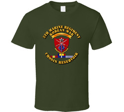 5th Marine Regt - Korea - Chosin w SVC Ribbons T Shirt 25326815