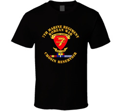 7th Marine Regt - Korea - Chosin w SVC Ribbons T Shirt 25331877