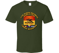 11th Marine Regt - Korea - Chosin w SVC Ribbons T Shirt 25333839