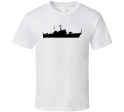 USS - Asheville (PG-84) - Ship - Silhouette T Shirt 25342838