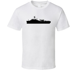 USS Alamo (LSD-33) - Ship - Silhouette T Shirt 25342854