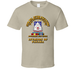 Just Cause - 5th Bn 87th Infantry w Svc Ribbons T Shirt 25859996