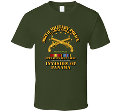 Just Cause - 988th Military Police Co w Svc Ribbons T Shirt 25860009