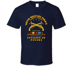 Just Cause - 988th Military Police Co w Svc Ribbons T Shirt 25860010
