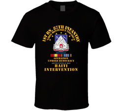 Uphold Demo - 1st Bn 87th Infantry w Svc Ribbons T Shirt 25860019