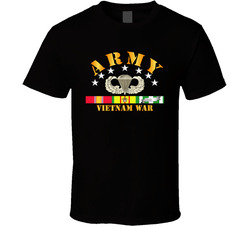 Army - Vietnam War w SVC Ribbons w Abn T Shirt 25978436