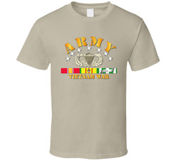 Army - Vietnam War w SVC Ribbons w Abn T Shirt 25978443