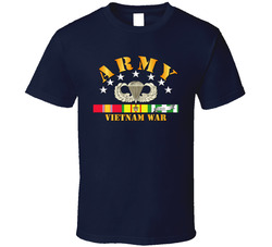 Army - Vietnam War w SVC Ribbons w Abn T Shirt 25978461