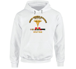 425th Medical Clearing Co - Gulf War Veteran w SVC Ribbons Hoodie 26024849