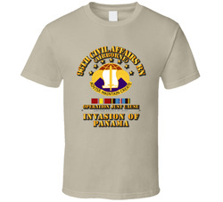 Just Cause - 96th CA Bn w Svc Ribbons T Shirt 26053995
