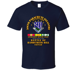 Hamburger Hill - 1st Bn 506th PIR w Svc Ribbons T Shirt 26054103