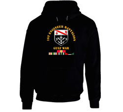 1st Engineer Bn w Gulf War Svc Ribbons Hoodie 27086613