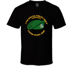77th Special Forces - Beret w Txt T Shirt 27123985