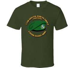 77th Special Forces - Beret w Txt T Shirt 27123995