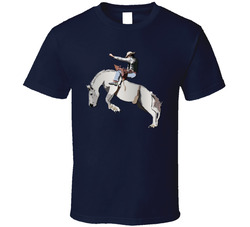Bronc Rider - White Horse T Shirt 27707545
