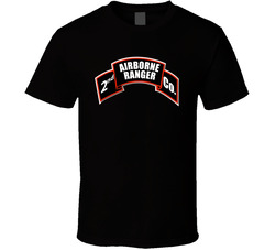 Sof - 2nd Ranger Infantry Company - Airborne Scroll T Shirt 30999240