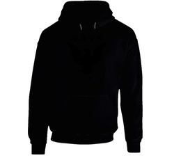Navy - Crow Veteran With Txt Hoodie 31464136