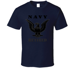 Navy - Crow - Retired Blk With Txt T Shirt 31464250