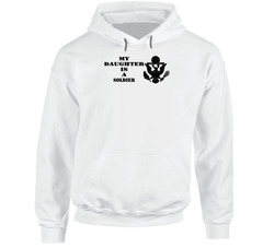 Army - My Daughter Is A Soldier - Eagle Blk W Txt Hoodie 31478296