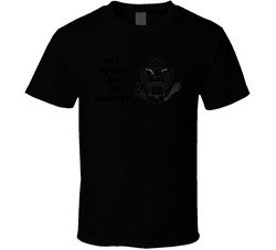 Army - My Mom Is A Soldier - Eagle Blk W Txt T-shirt 31478324