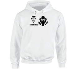 Army - My Son Is A Soldier - Eagle Blk W Txt Hoodie 31478395